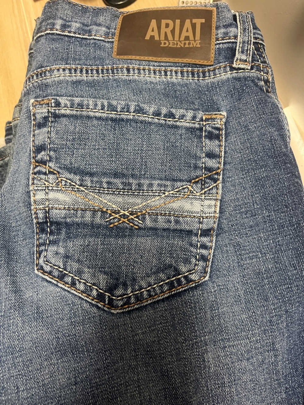 Ariat Women's Light Blue Bootcut Jeans with Contrast Stitching